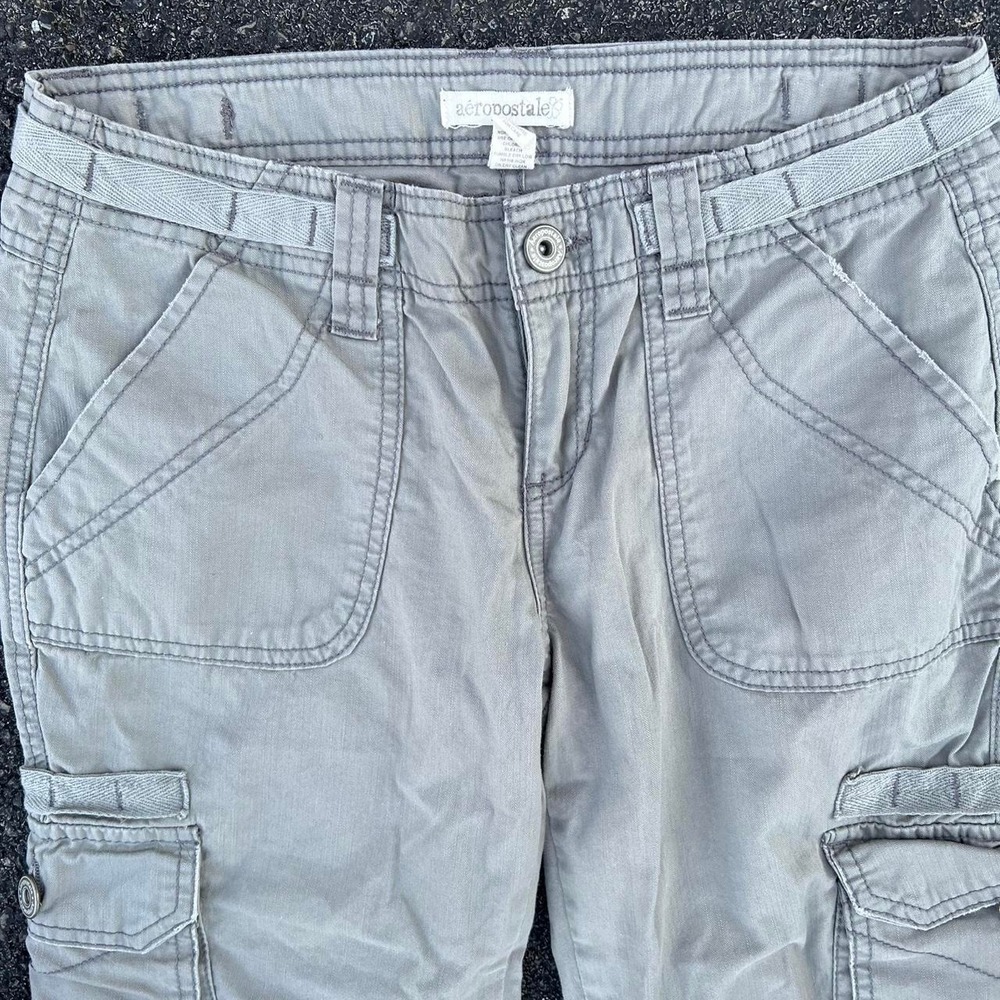 Y2K Aeropostale low rise bootcut cargo utility capris size 3/4